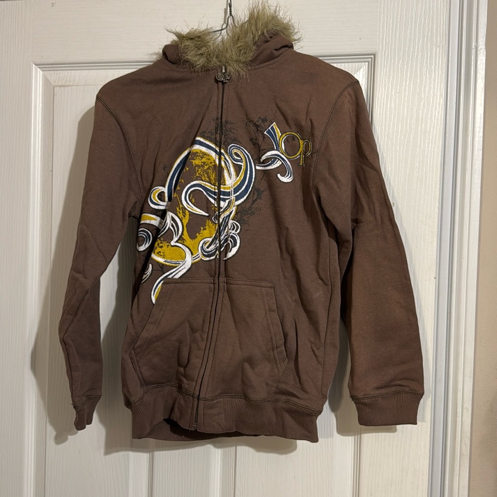 OP jacket with faux fur
